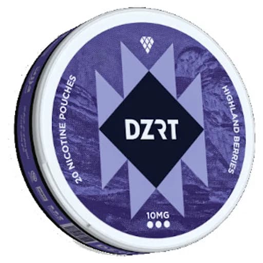دزرت  هايلاند بيريز  10 ظرف نيكوتين نكهة مليئة بالتوت والفواكه - Highland Berries 10 mg Dzrt