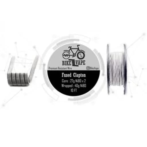 كيبل ثنائي طول 10 قدم مقاومة 0.22 Bike Vape Wire Box Fused Clapton