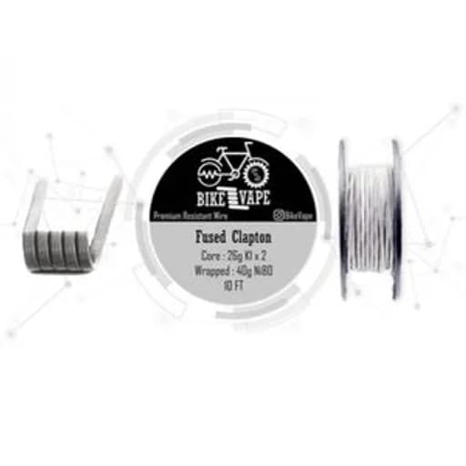 كيبل ثنائي طول 10 قدم بجودة عالية Bike Vape Wire Box Fused Clapton 0.20 om Core : 26g Kl x2