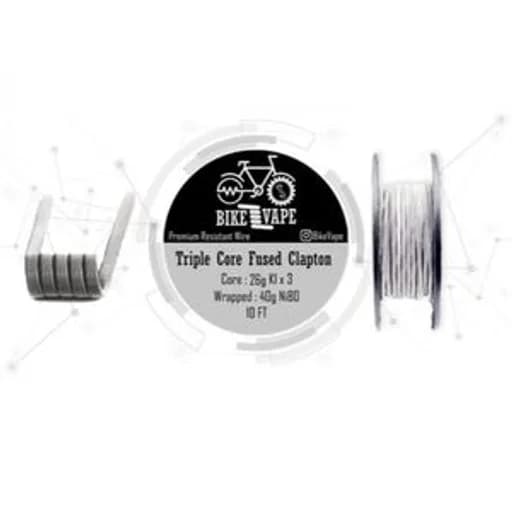 كيبل ثلاثي طول 10 قدم مقاومة 0.14 Bike Vape Wire Box Triple Core Fused