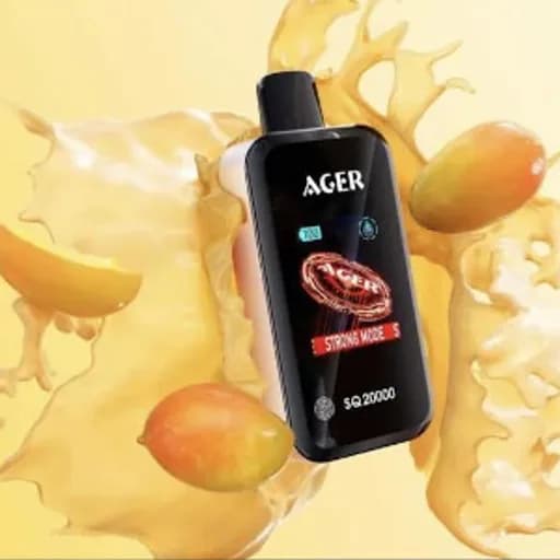 أجير اس كيو 20000 دبل مانجو - AGER SQ 20000 PUFFS DOUBLE MANGO