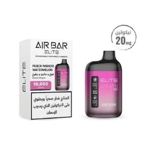 ايربار 10000خوخ مانجو بطيخ - AIR BAR ELITE 10000 Peach Mango Watermelon