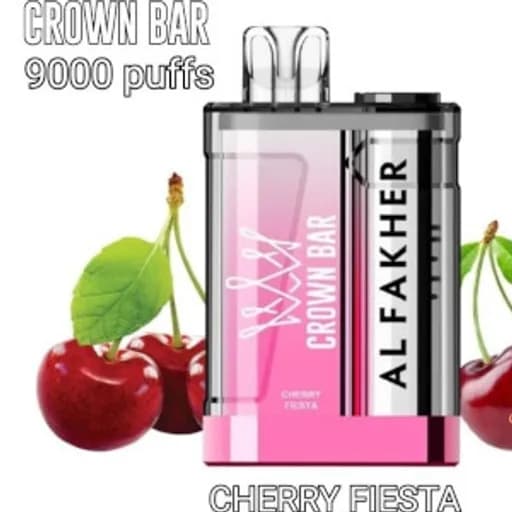 كراون بار الفاخر9000 كرز توت - CROWN BAR 9000 CHERRY FIESTA