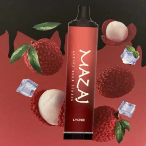 مزاج ليتشي بارد 5000 سحبة ديمون ليتشي - Mazaj lychee Disposable 5000 Puff 
