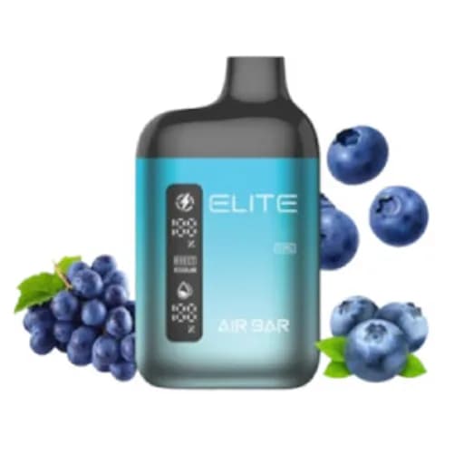 ايربار 10000 توت أزرق عنب - AIR BAR ELITE 10000 Blueberry Grape
