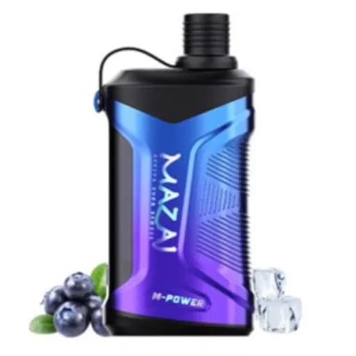 شيشة مزاج 20000 بلوبيري آيس - Mazaj Shisha M-Power 20000 Blueberry ice
