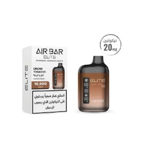 ايربار 10000 توباكو كريمي - AIR BAR ELITE 10000 Cream Tobacco