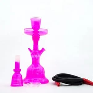 شيشة زجاج زهري غامق