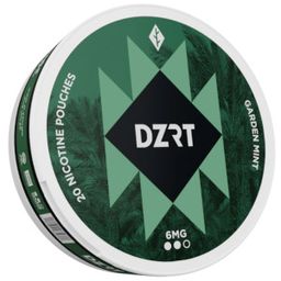 دزرت جاردن منت 6 نيكوتين ظرف نكهة توت المنعش - GARDEN MINT 6 mg Dzrt