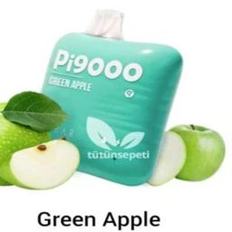 تفاخ اخضر الف بار سحبة معبأة نكهة تفاح اخضر 9000 موشة صورة 