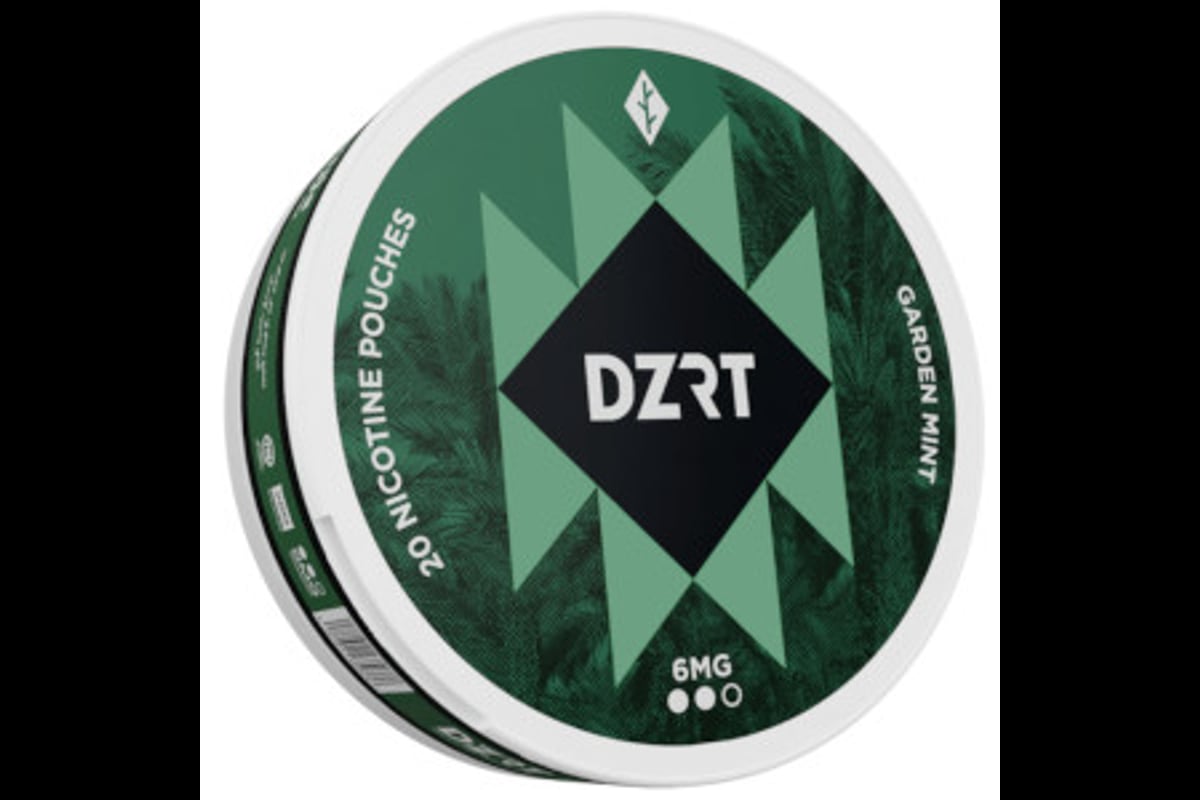 دزرت جاردن منت 6 نيكوتين ظرف نكهة توت المنعش - GARDEN MINT 6 mg Dzrt