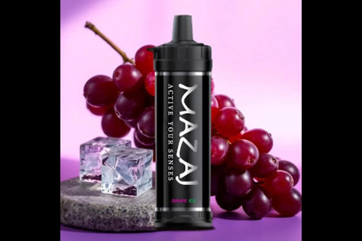 شيشة مزاج 22000 عنب بارد MAZAJ GRAND 22000 GRAPE ICE
