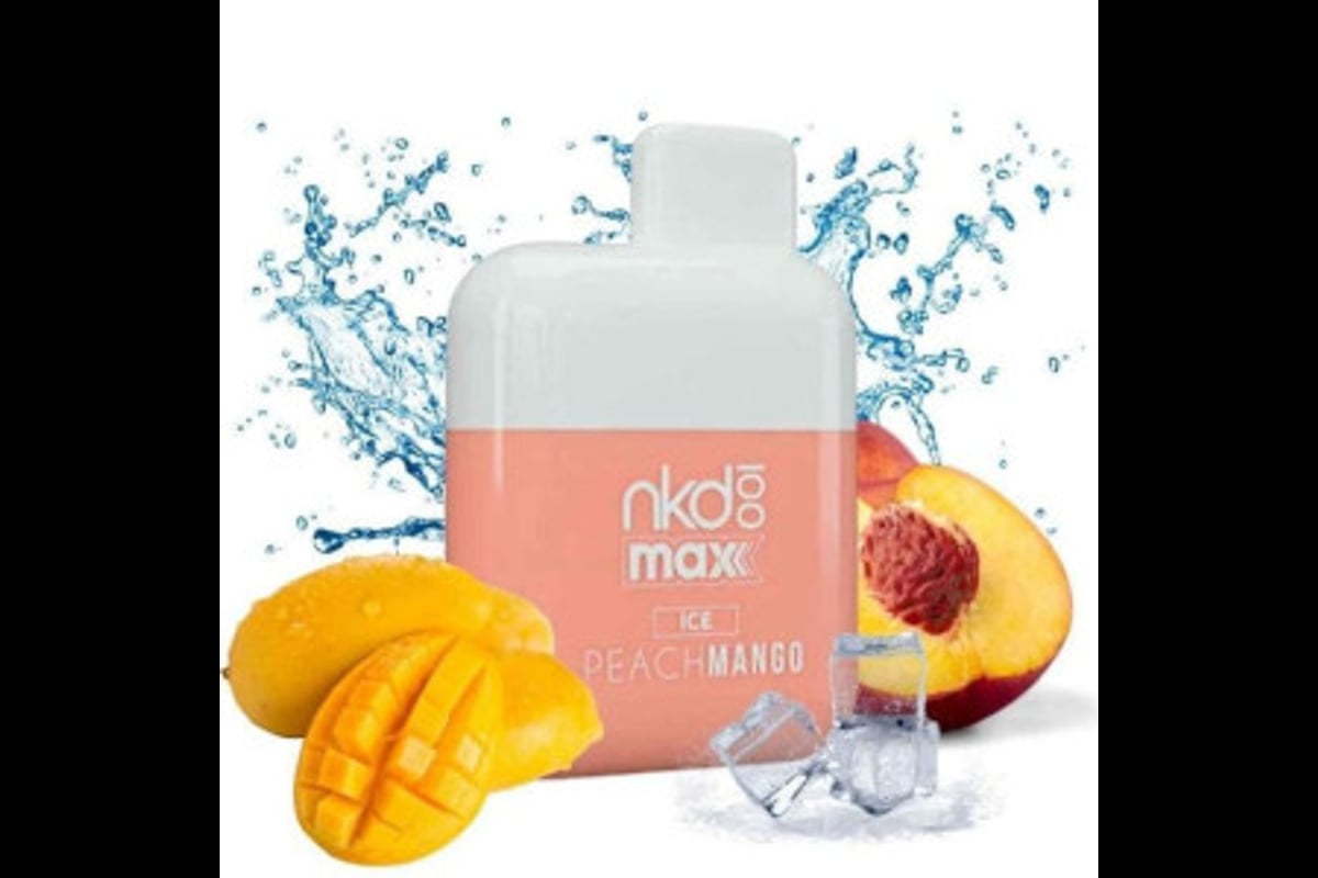 سحبة نيكد خوخ مانجو معبأة نكهة نيكد الخوخ والمانجو ايس 4500 موشة - Naked Peach Mango 4500 Puff