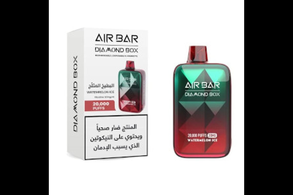 ايربار 20000 البطيخ المثلج اير بار سحبة معبأة نكهة  بطيخ بارد 20000 موشة