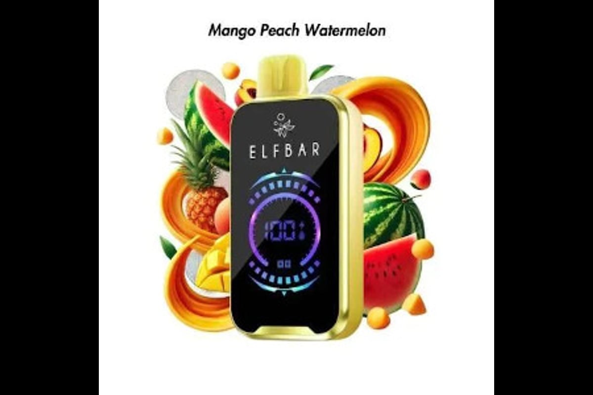 سحبة الف بار 18000 مانجو خوخ بطيخ  الف بار  سحبة معبأة نكهة  مانجو بطيخ خوخ 18000 موشة