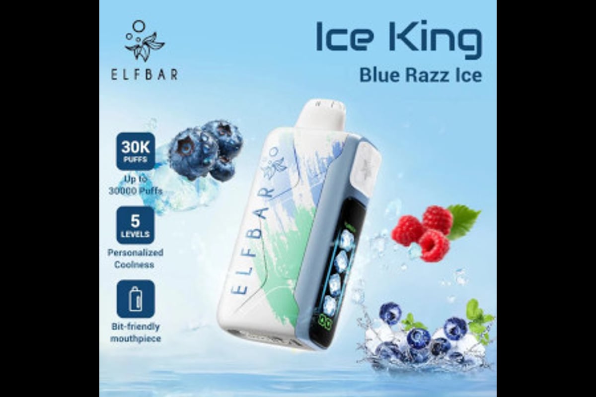 الف بار 30000 بلو راز ايس - ELFBAR ICE KING 30000 BLUE RAZZ ICE