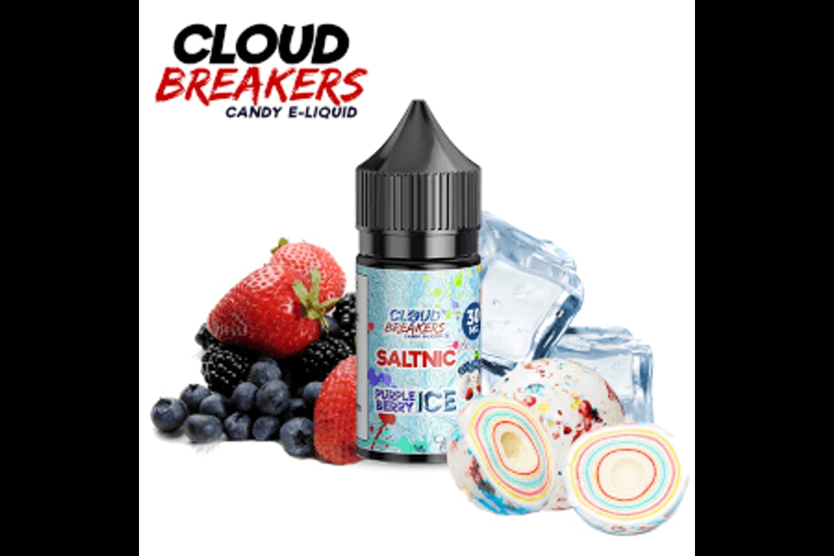 عنب توت فراولة  كلاود بريكرز سولت نكهة  عنب توت فراولة بارد