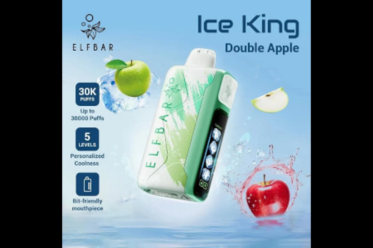 الف بار 30000 تفاحتين - ELFBAR ICE KING 30000 DOUBLE APPLE