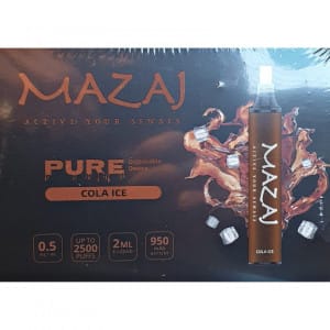 بيور مزاج سحبة معبأة نكهة كولا بارد 2500 موشة