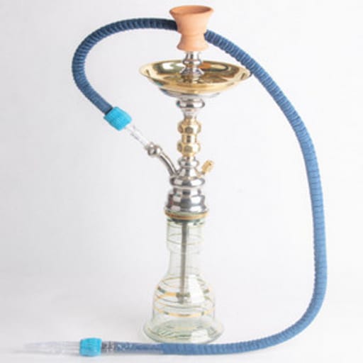 شيشه مصري ستيل عامود فضي لي شيشة ازرق - ارجيلة مصري ستيل - صورة رقم 1 - شيشه مصري ستيل عامود فضي لي شيشة ازرق - ارجيلة مصري ستيل | تسوق الآن من روقان