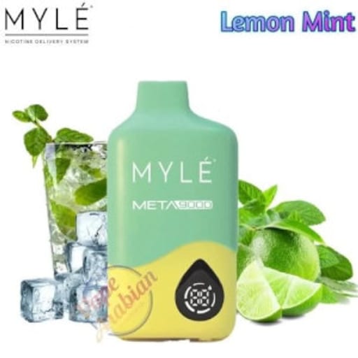 مايلي 18000 ليمون نعناع بارد - Myle Meta Max 18000 LEMON MINT - صورة رقم 1 - مايلي 18000 ليمون نعناع بارد - Myle Meta Max 18000 LEMON MINT | تسوق الآن من روقان