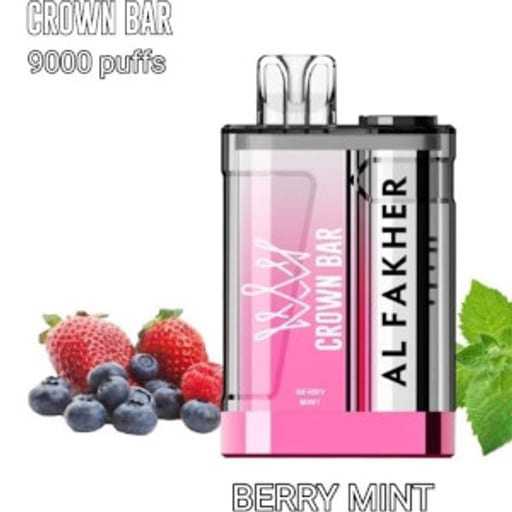 كراون بار 9000 توت نعناع CROWN BAR 9000 BERRY MINT - صورة رقم 1 - كراون بار 9000 توت نعناع CROWN BAR 9000 BERRY MINT | تسوق الآن من روقان
