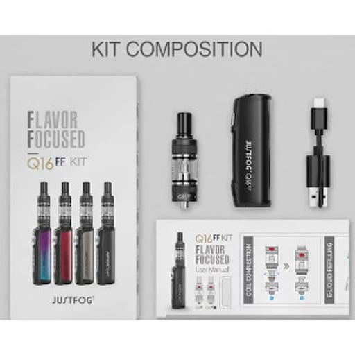  كيو 16 اف اف كيت جست فوج جهاز سولت - Q16 FF KIT JustFog Salt Device - صورة رقم 2 -  كيو 16 اف اف كيت جست فوج جهاز سولت | تسوق الآن من روقان