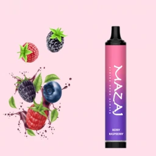 مزاج توت مشكل 5000 سحبة مزاج 5000 مكس توت احمر توت - Mazaj Berry Raspberry Disposable 5000 Puff  - صورة رقم 2 - سحبة مزاج 5000 توت مشكل | تسوق الآن من روقان