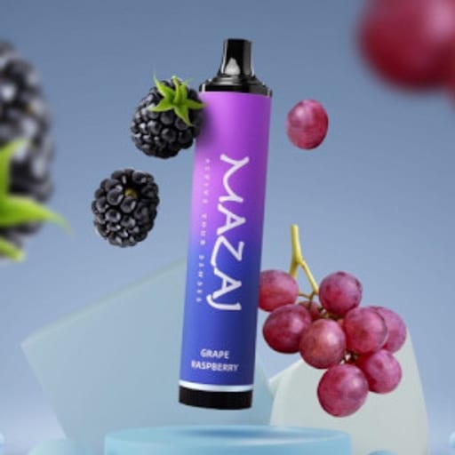 مزاج عنب توت 5000 سحبة مزاج 5000 عنب توت - Mazaj Grape Raspberry Disposable 5000 Puff  - صورة رقم 1 - مزاج عنب توت 5000 سحبة مزاج 5000 عنب توت - Mazaj Grape Raspberry Disposable 5000 Puff  | تسوق الآن من روقان