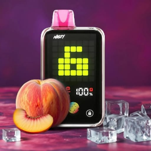  ناستي 22000 خوخ بارد - Nasty Bar 22000 PEACH ICE - صورة رقم 1 -  ناستي 22000 خوخ بارد - Nasty Bar 22000 PEACH ICE | تسوق الآن من روقان