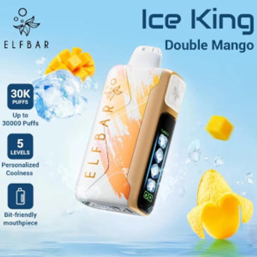 الف بار 30000 مانجو - ELFBAR ICE KING 30000 DOUBLE MANGO - صورة رقم 1 - الف بار 30000 مانجو - ELFBAR ICE KING 30000 DOUBLE MANGO | تسوق الآن من روقان
