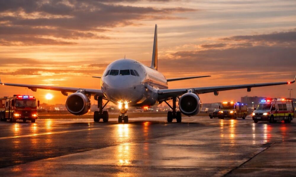 easyjet flight u2238 emergency landing newcastle
