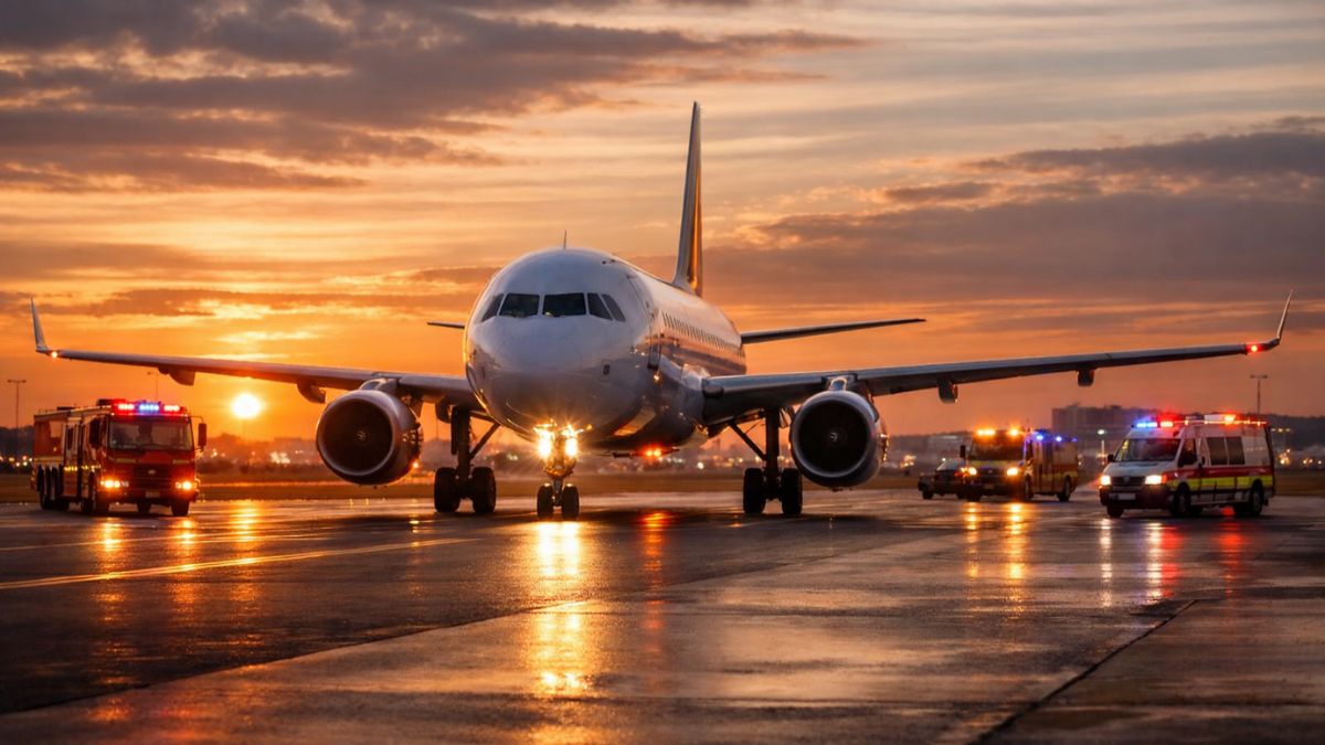 easyjet flight u2238 emergency landing newcastle