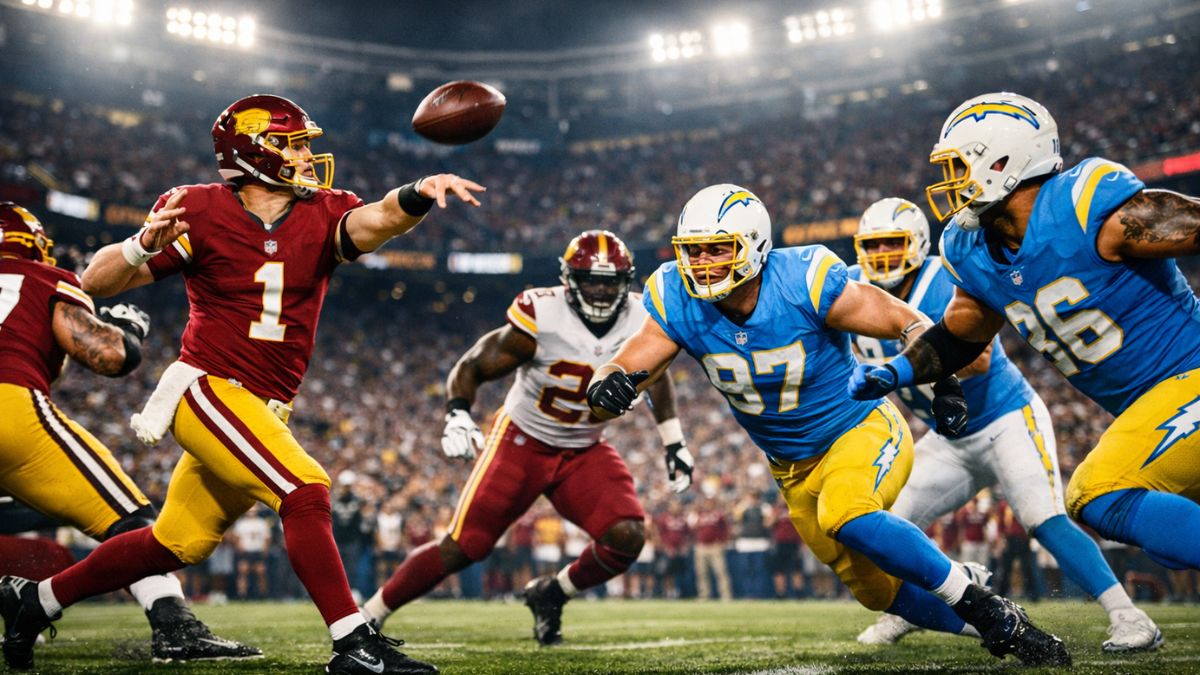 washington commanders vs chargers match player stats