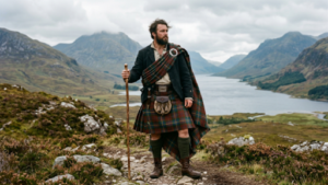 The plaid kilt (great kilt féileadh mòr)